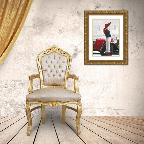 Charlene II Gold Ornate Wood Framed Art Print with Double Matting by Sedalia, David