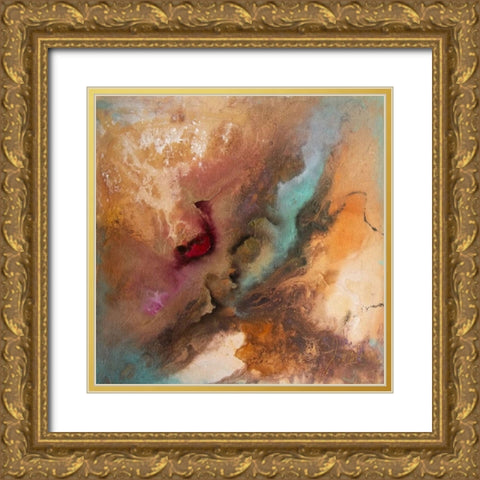 SONORITY Gold Ornate Wood Framed Art Print with Double Matting by Herrera, Leticia