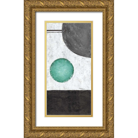 Sphere I Gold Ornate Wood Framed Art Print with Double Matting by Kikani, Umang