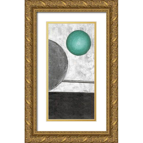 Sphere II Gold Ornate Wood Framed Art Print with Double Matting by Kikani, Umang