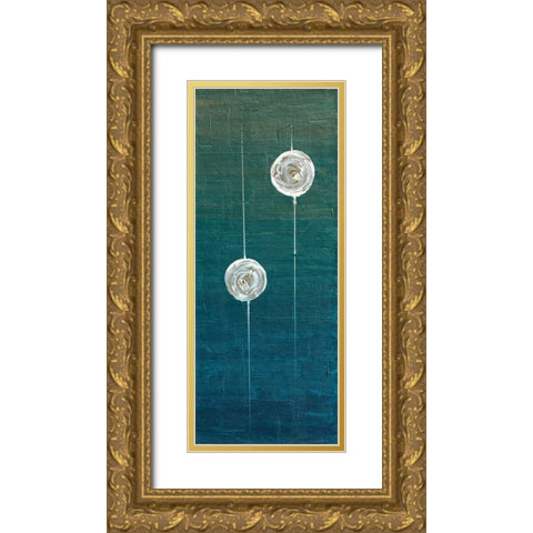 Impuls I Gold Ornate Wood Framed Art Print with Double Matting by Kikani, Umang