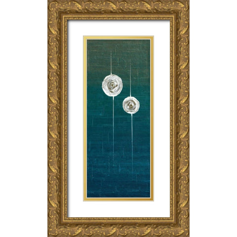 Impuls II Gold Ornate Wood Framed Art Print with Double Matting by Kikani, Umang