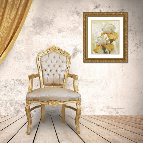 VANILLA IRIS III Gold Ornate Wood Framed Art Print with Double Matting by Sestillo, Enrico