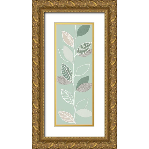 GREEN PAGEANT II Gold Ornate Wood Framed Art Print with Double Matting by Design Show
