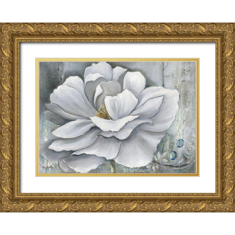 FLOWER DREAM Gold Ornate Wood Framed Art Print with Double Matting by Withaar, Rian
