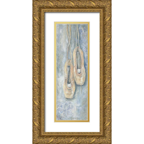 TOES PINK II Gold Ornate Wood Framed Art Print with Double Matting by Withaar, Rian