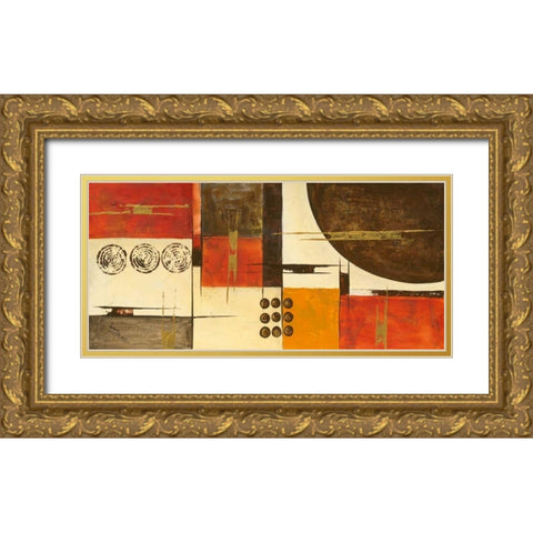 Sphere Ascendance II Gold Ornate Wood Framed Art Print with Double Matting by Kikani, Umang