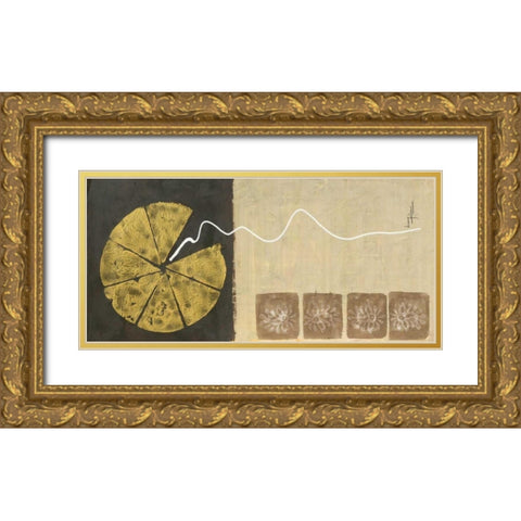 The Rising I Gold Ornate Wood Framed Art Print with Double Matting by Kikani, Umang