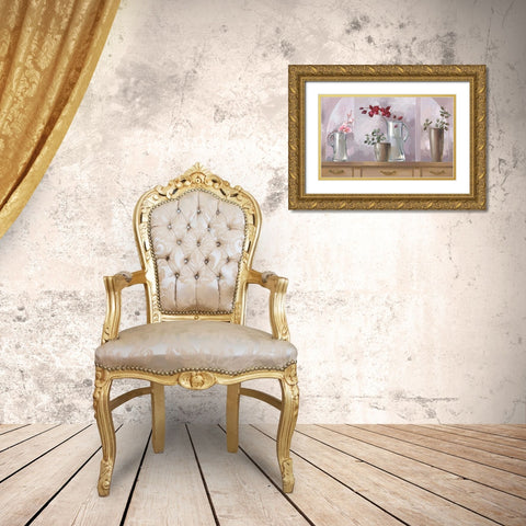 COMP GLASSHOUSE DELIGHT Gold Ornate Wood Framed Art Print with Double Matting by Babichev