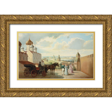 HISTORIC RUSSIA I Gold Ornate Wood Framed Art Print with Double Matting by Chairudinov, A.