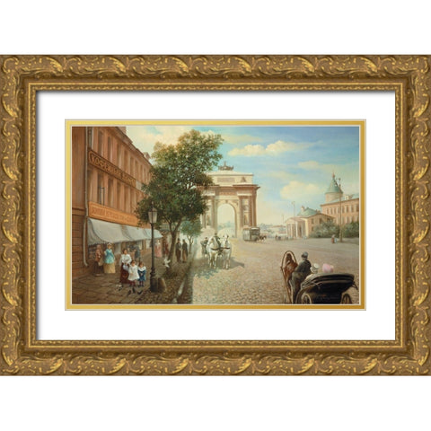 HISTORIC RUSSIA II Gold Ornate Wood Framed Art Print with Double Matting by Chairudinov, A.
