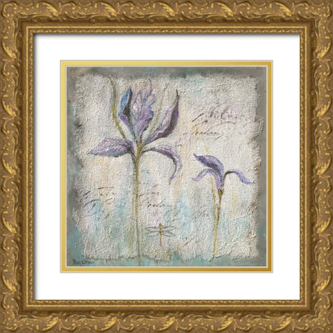 MEADOW FLOWERS I Gold Ornate Wood Framed Art Print with Double Matting by Withaar, Rian