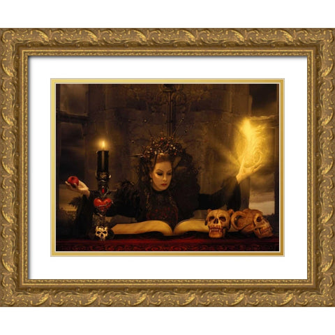 Sorceress Gold Ornate Wood Framed Art Print with Double Matting by Babette