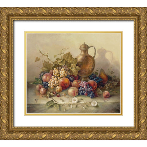 SUMMER HARVEST I Gold Ornate Wood Framed Art Print with Double Matting by Pila