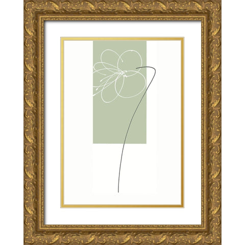EARTH-BOUND II Gold Ornate Wood Framed Art Print with Double Matting by Sakai, Takashi