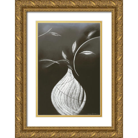 EBONY And IVORY II Gold Ornate Wood Framed Art Print with Double Matting by Robertson, Marilyn
