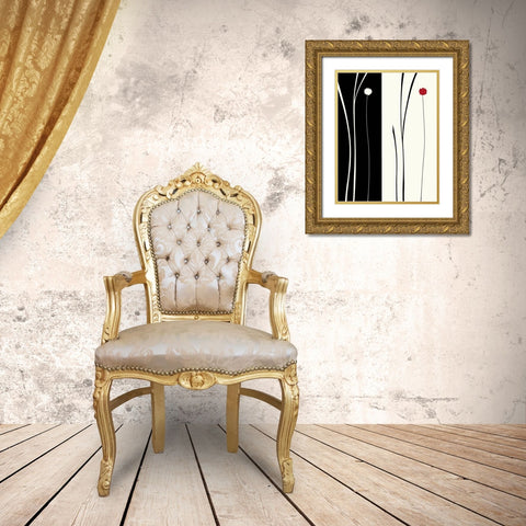 TRANQUIL GARDEN II Gold Ornate Wood Framed Art Print with Double Matting by Sakai, Takashi