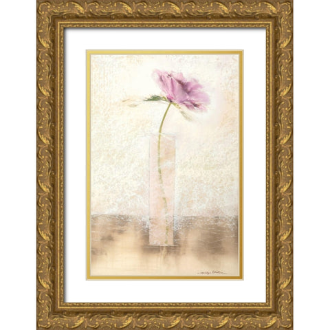 CALICO I Gold Ornate Wood Framed Art Print with Double Matting by Robertson, Marilyn
