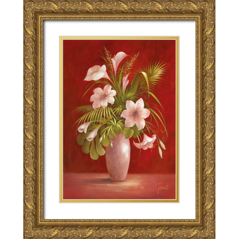 AFTERNOON DELIGHT I Gold Ornate Wood Framed Art Print with Double Matting by Fasani