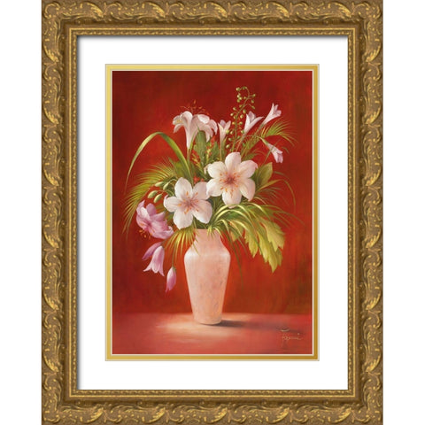 AFTERNOON DELIGHT II Gold Ornate Wood Framed Art Print with Double Matting by Fasani