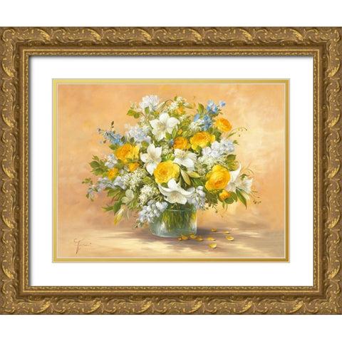 ABSOLUTELY BEAUTIFUL II Gold Ornate Wood Framed Art Print with Double Matting by Fasani