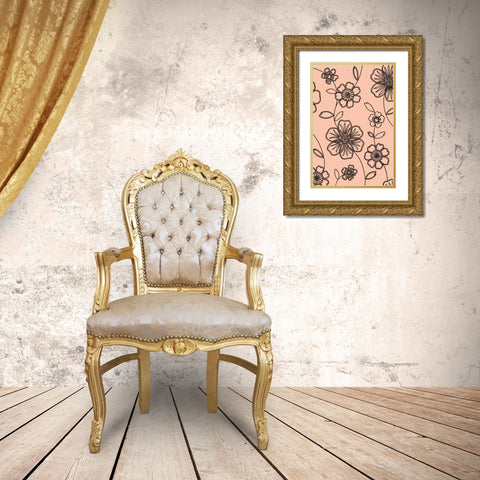 Accord II Gold Ornate Wood Framed Art Print with Double Matting by Design Show