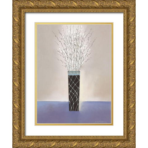 WILLOW I Gold Ornate Wood Framed Art Print with Double Matting by Robertson, Marilyn