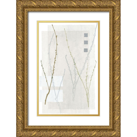 Spring Awakening I Gold Ornate Wood Framed Art Print with Double Matting by Verbeek-Van Den Broek