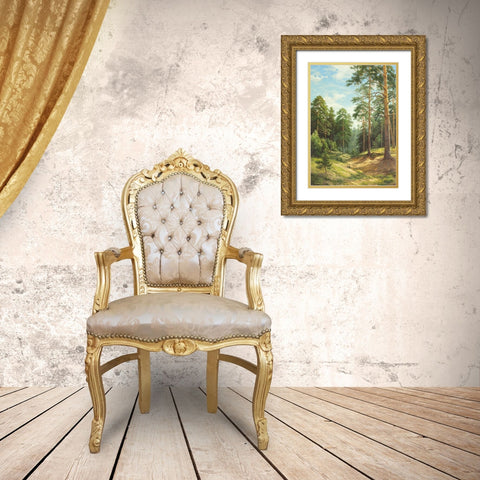 UNTOUCHED NATURE Gold Ornate Wood Framed Art Print with Double Matting by Priscepa, Igor