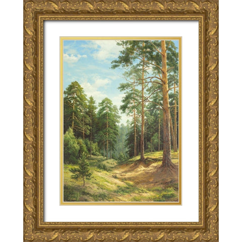 UNTOUCHED NATURE Gold Ornate Wood Framed Art Print with Double Matting by Priscepa, Igor