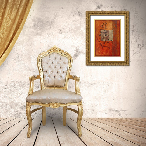 Autumn Prelude II Gold Ornate Wood Framed Art Print with Double Matting by Verbeek-Van Den Broek