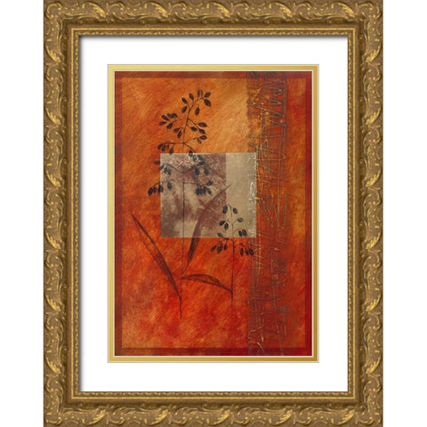 Autumn Prelude II Gold Ornate Wood Framed Art Print with Double Matting by Verbeek-Van Den Broek