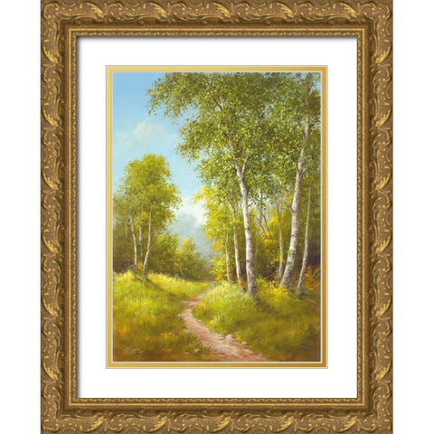 SUNDAY AFTERNOON I Gold Ornate Wood Framed Art Print with Double Matting by Smith, B.