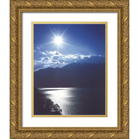 IDYLLIC LAKE II Gold Ornate Wood Framed Art Print with Double Matting by Weissing, Gerd