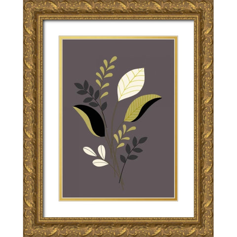 Citrus Stems I Gold Ornate Wood Framed Art Print with Double Matting by Design Show