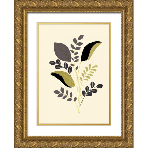 Citrus Stems II Gold Ornate Wood Framed Art Print with Double Matting by Design Show