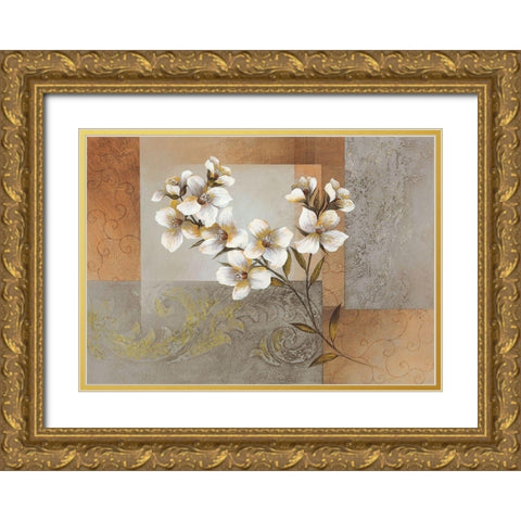Indulgent Springs Gold Ornate Wood Framed Art Print with Double Matting by Verbeek-Van Den Broek