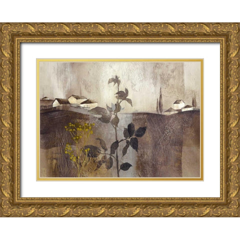 Tuscan Gold II Gold Ornate Wood Framed Art Print with Double Matting by Verbeek-Van Den Broek