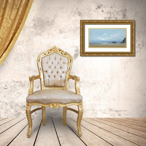 EBB TIDE I Gold Ornate Wood Framed Art Print with Double Matting by Lee, Spencer
