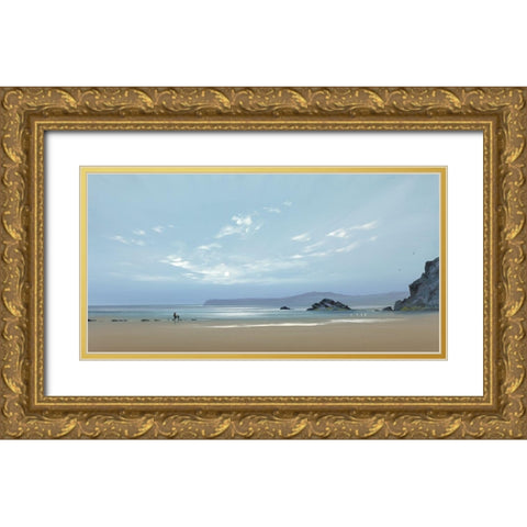EBB TIDE I Gold Ornate Wood Framed Art Print with Double Matting by Lee, Spencer