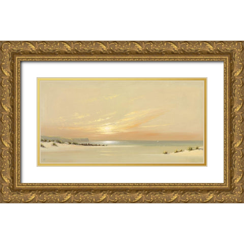 DISTANT SHORES II Gold Ornate Wood Framed Art Print with Double Matting by Lee, Spencer
