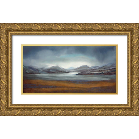 City Retreat Gold Ornate Wood Framed Art Print with Double Matting by Dworok, Peter