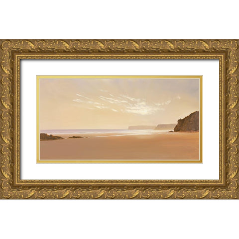 BEYOND THE BREAKERS I Gold Ornate Wood Framed Art Print with Double Matting by Lee, Spencer