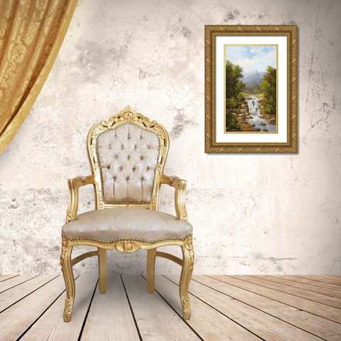 TATRA I Gold Ornate Wood Framed Art Print with Double Matting by Slava