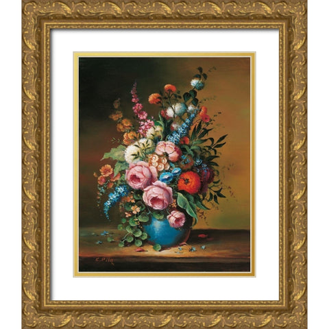 DUTCH STYLE CLASSICS II Gold Ornate Wood Framed Art Print with Double Matting by Pila