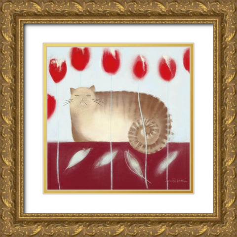 OSCAR Gold Ornate Wood Framed Art Print with Double Matting by Robertson, Marilyn