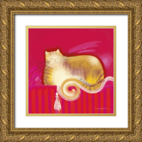 SAMSON Gold Ornate Wood Framed Art Print with Double Matting by Robertson, Marilyn