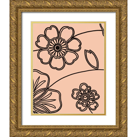 Accord III Gold Ornate Wood Framed Art Print with Double Matting by Design Show