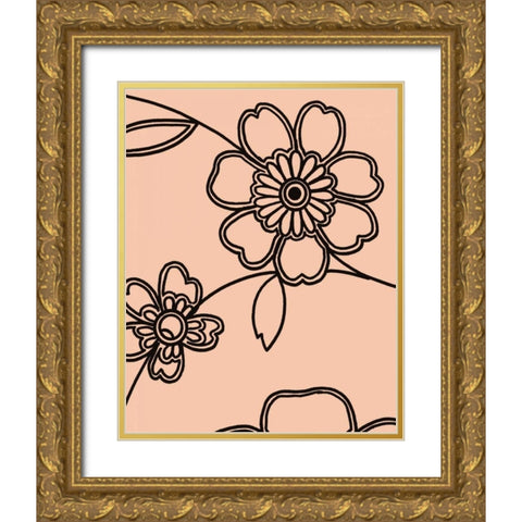 Accord IV Gold Ornate Wood Framed Art Print with Double Matting by Design Show