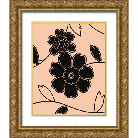 Accord VI Gold Ornate Wood Framed Art Print with Double Matting by Design Show